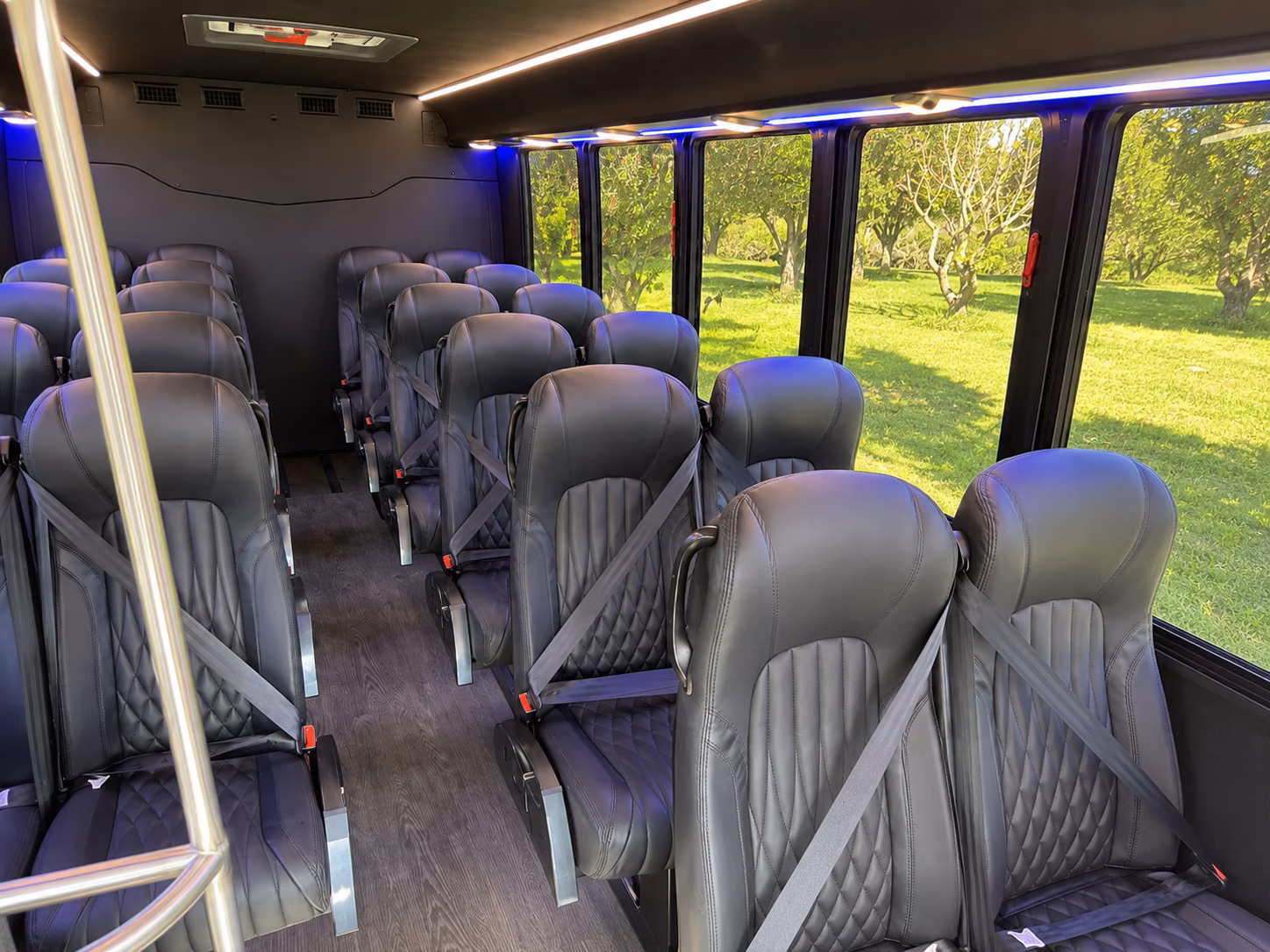 kyle school event transportation onboard seating