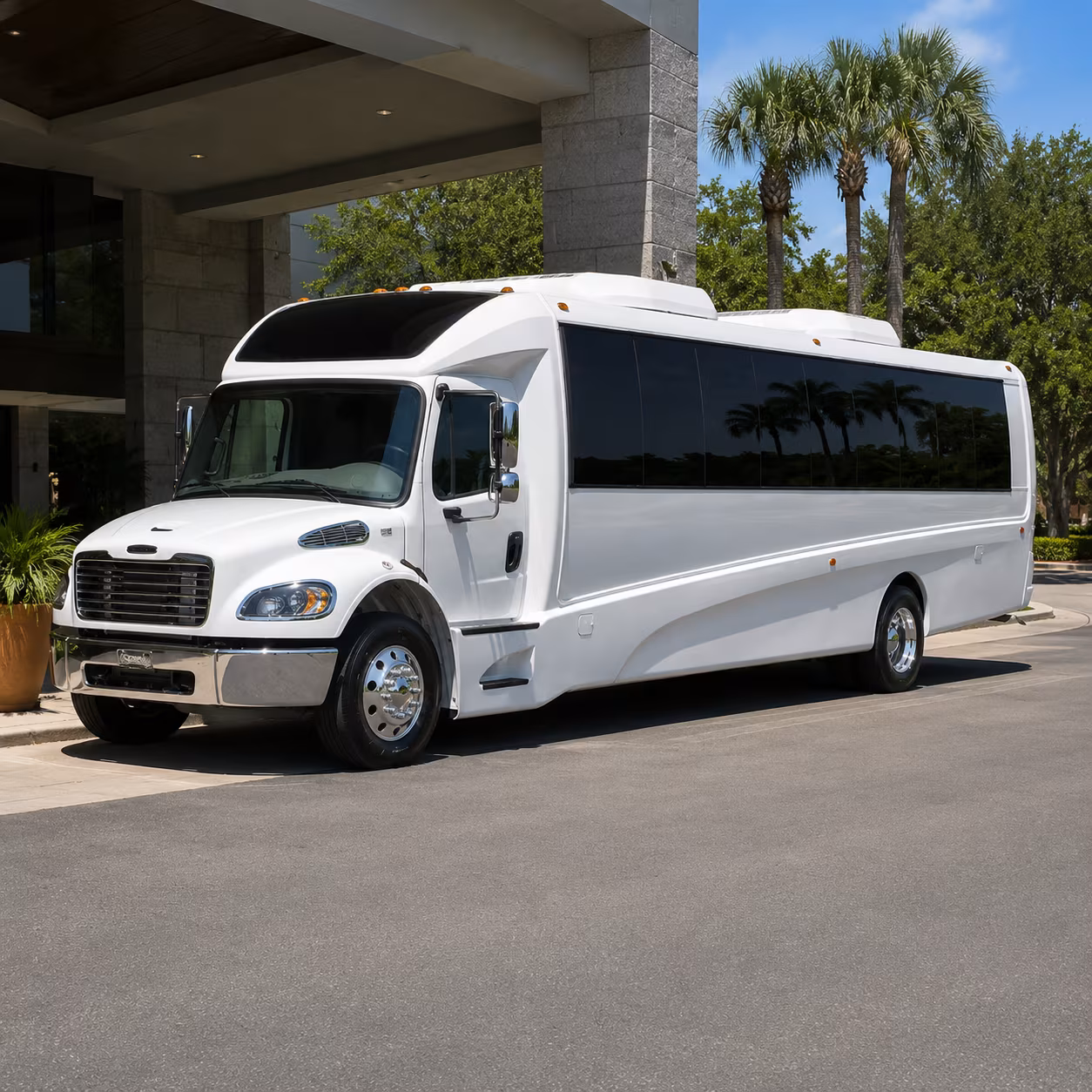 you don t have to coordinate a caravan one bus handles it all for your kyle church group