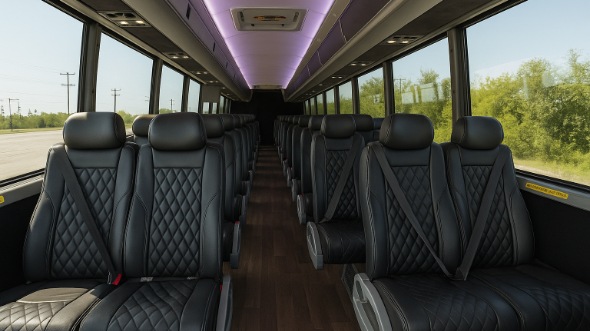 Interior of Charter Bus Company San Antonio's 18 Passenger Minibus in San Antonio