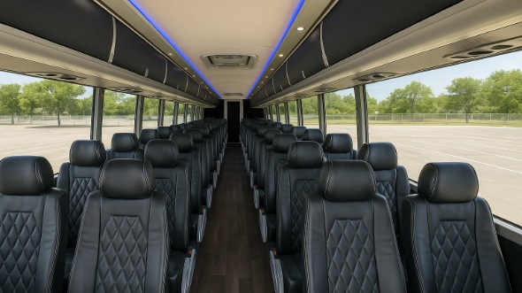 kyle 55 passenger charter bus rental