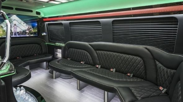 kyle sprinter limo rental inside
